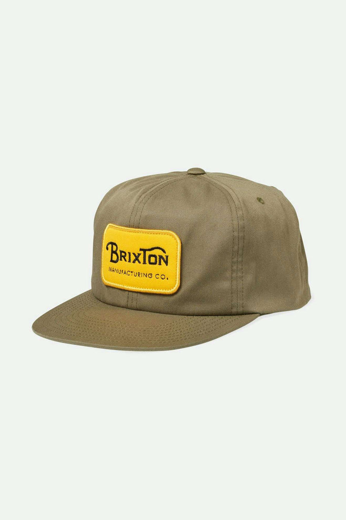 Brixton Men's Grade Snapback - Olive Surplus | Main