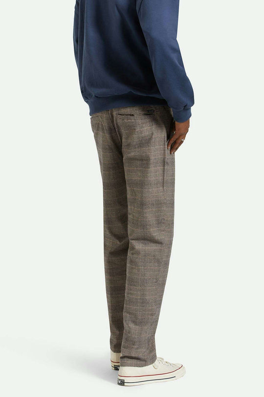 
       Men&#39;s Side Fit | Broadway Houndstooth E-waist Relaxed Pant - Brown/Cream Houndstooth
     