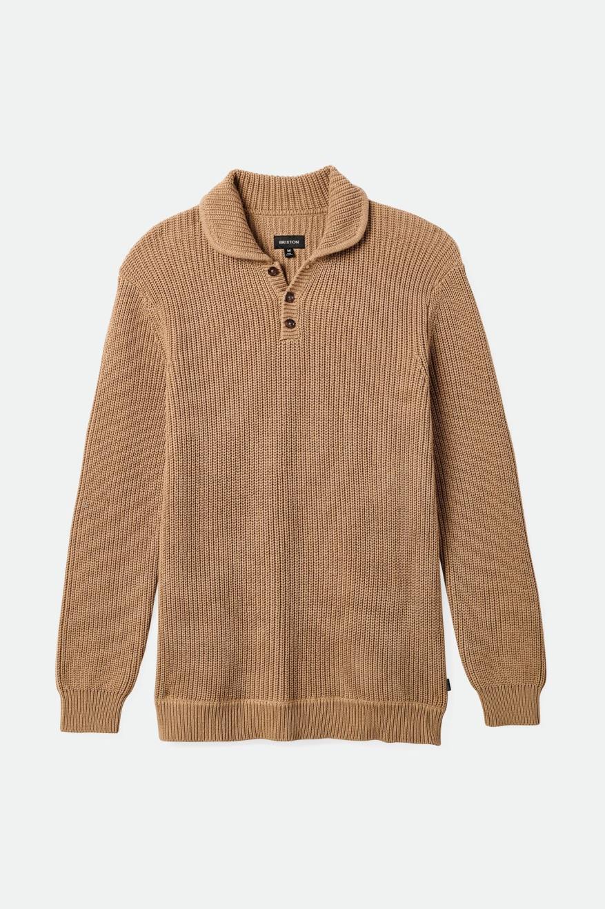 
       Brixton Not Your Dad&#39;s Fisherman Sweater - Oatmeal
     