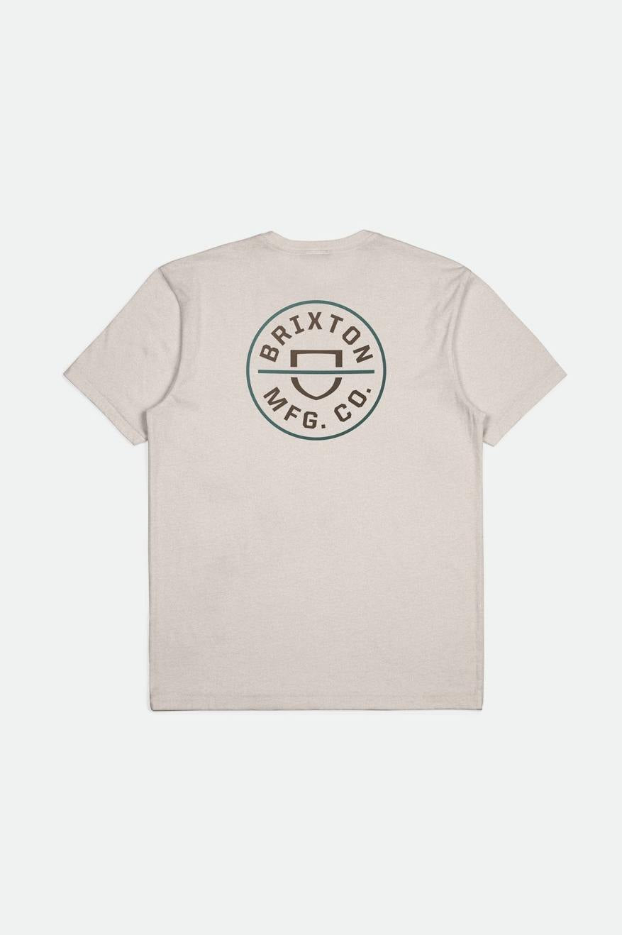 
       Brixton Crest II S/S Standard Tee - Cream/Dark Earth/Spruce
     