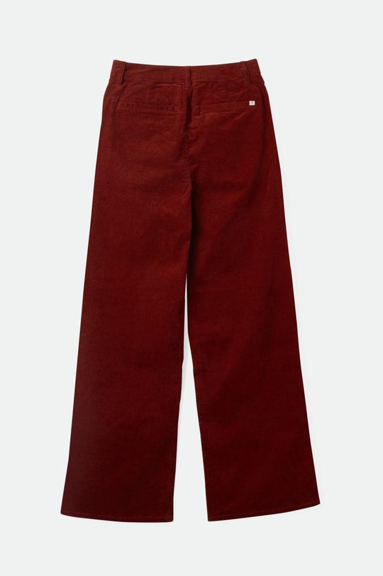 
       Brixton Victory Full Length Wide Leg Pant - Dark Burgundy
     