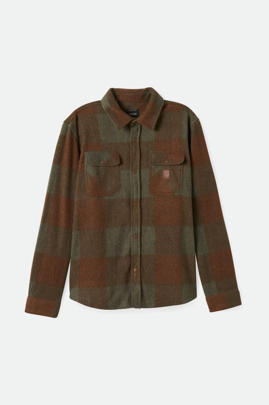 
       Brixton Bowery Arctic Stretch L/S Fleece - Bison/Olive Surplus
     