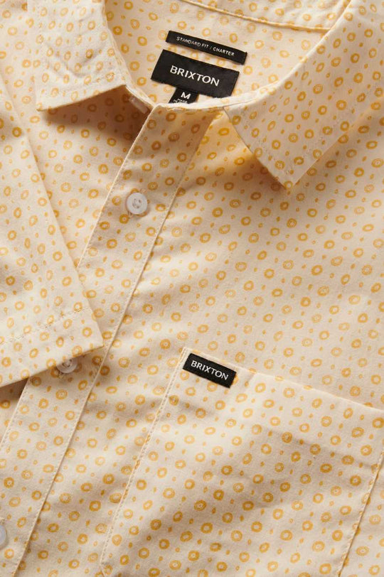 
       Brixton Charter Print S/S Shirt - Whitecap Micro
     