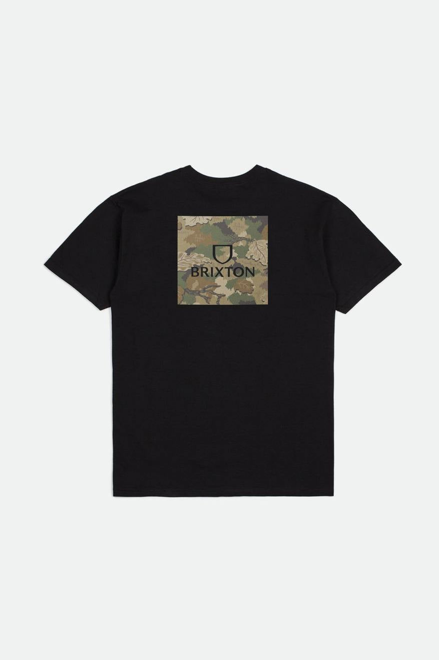 
       Brixton Alpha Square S/S Standard Tee - Black/Leaf Camo
     