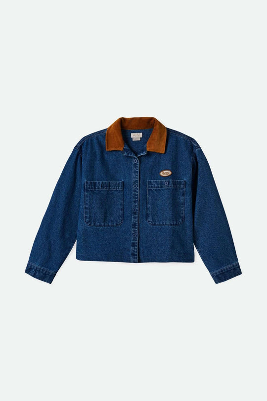 
       Women&#39;sUtopia L/S Overshirt - Washed Denim| Main
     