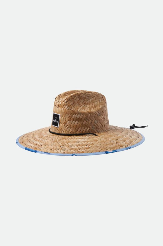 
       Brixton Alpha Square Lifeguard Hat - Tan/Dusty Blue
     