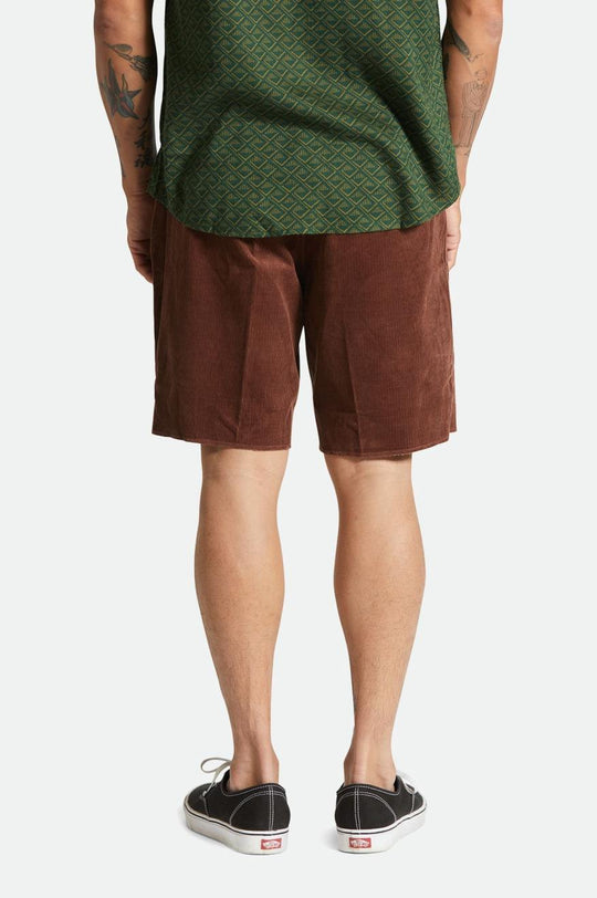 
       Brixton Madrid II Corduroy Short 8&quot; - Sepia Cord
     