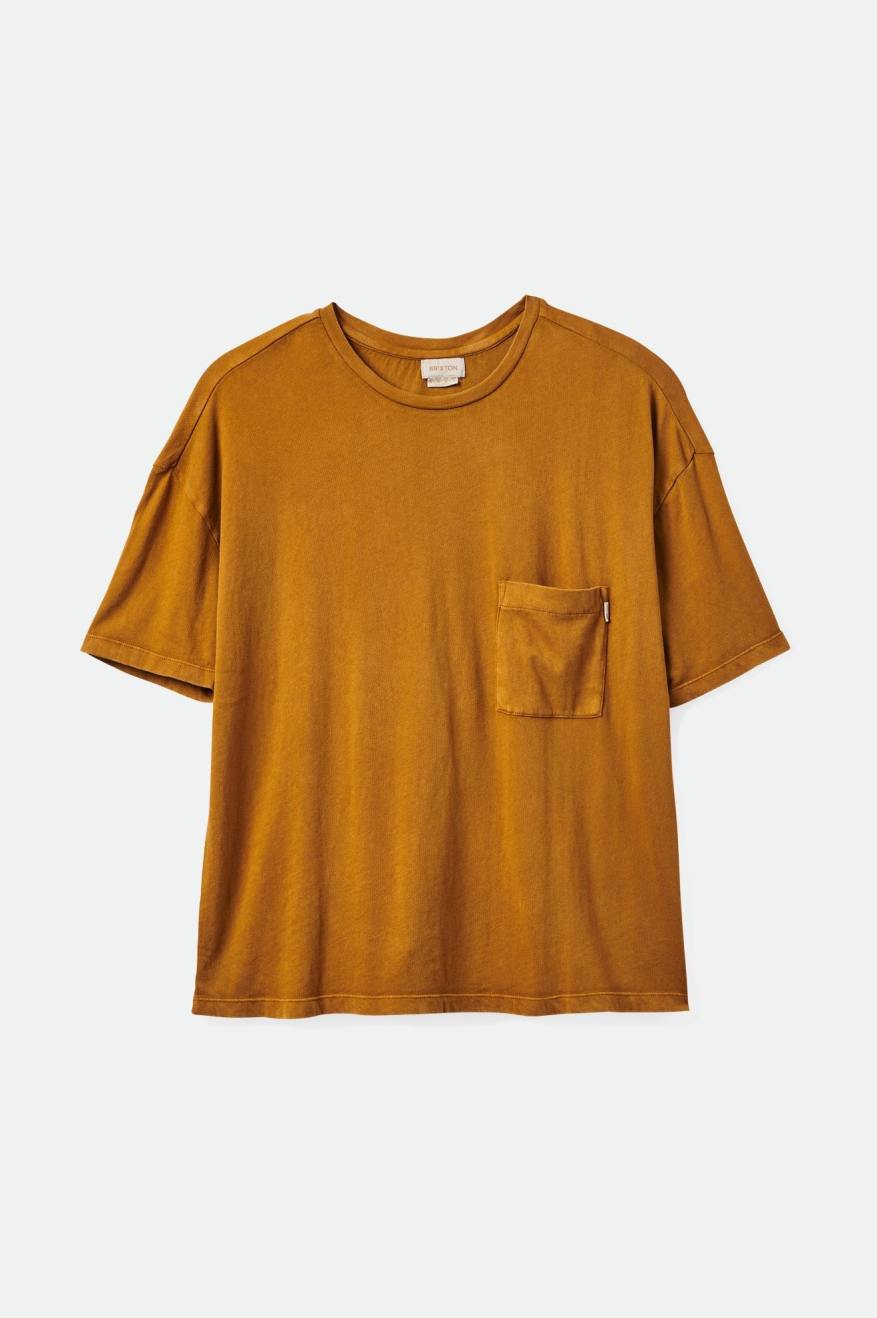 
       Brixton Carefree Oversized Boyfriend Pocket Tee - Washed Copper
     