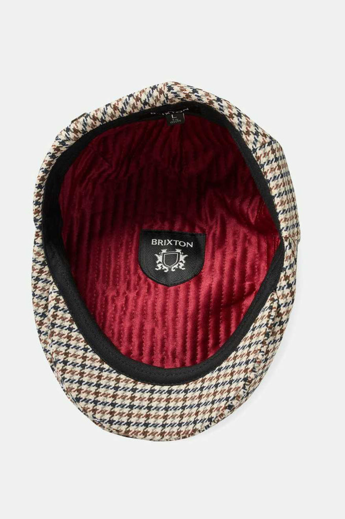 Brixton Hooligan Flat Cap - Sand/Black/Sepia