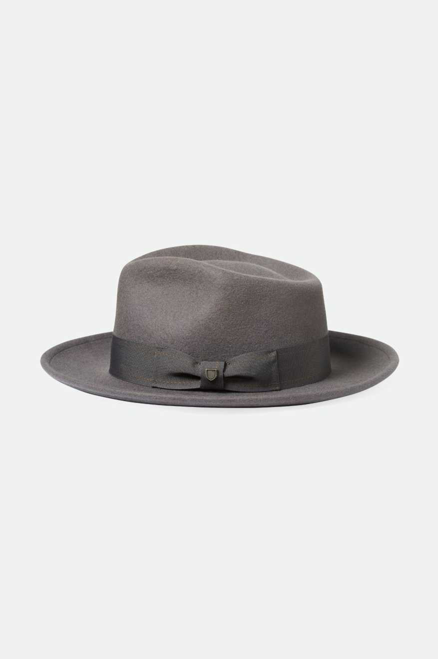 
       Brixton Swindle Convertabrim Fedora - Grey/Grey
     