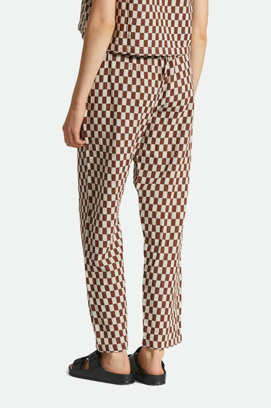 
       Brixton Mykonos Small Check Pant - Sepia
     