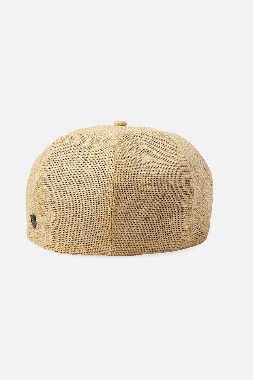 
       Brixton Brood Lightweight Newsboy Cap - Natural Straw
     