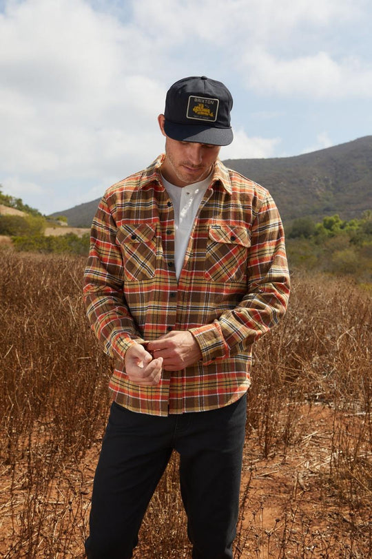 
       Men&#39;s Lifestyle 1 | Bowery Heavyweight L/S Flannel - Desert Palm/Antelope/Burnt Red
     