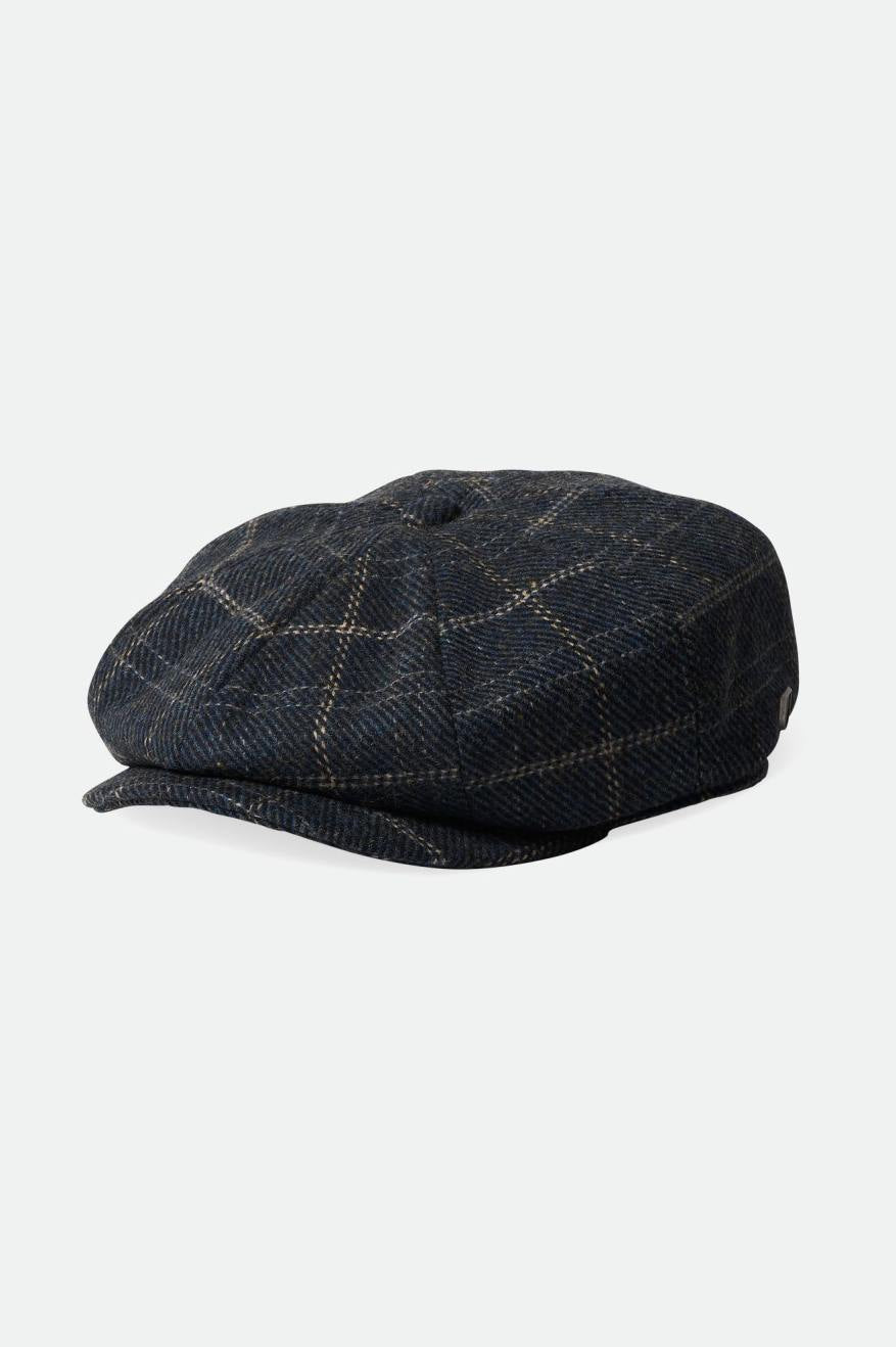 
       Brixton Brood Baggy Newsboy Cap - Navy/Black/Off White
     