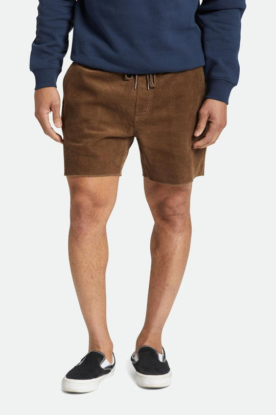 
       Brixton Madrid II Corduroy Short 5&quot; - Dark Earth
     