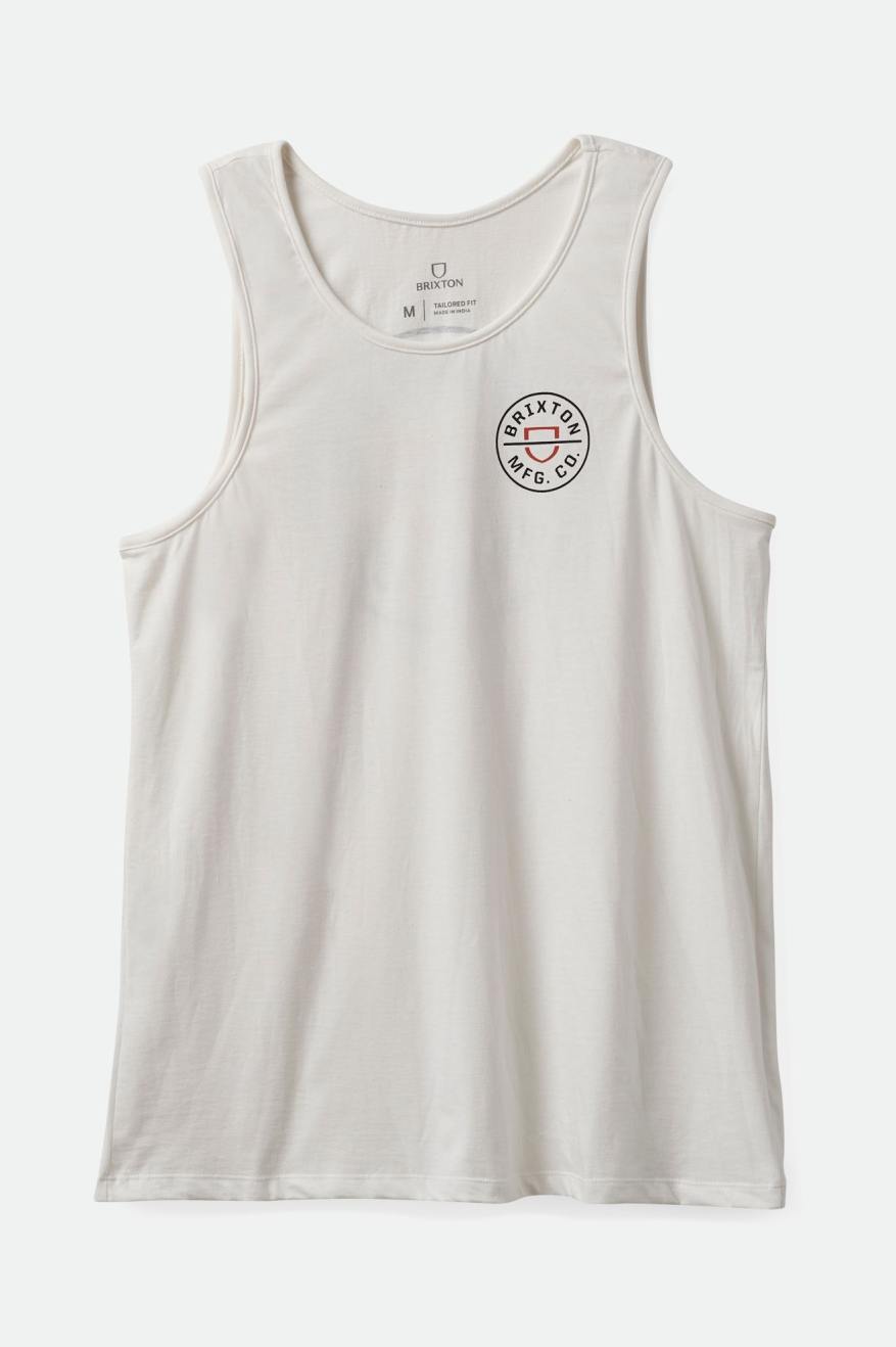 
       Brixton Crest Tank Top - Off White/Burnt Red
     