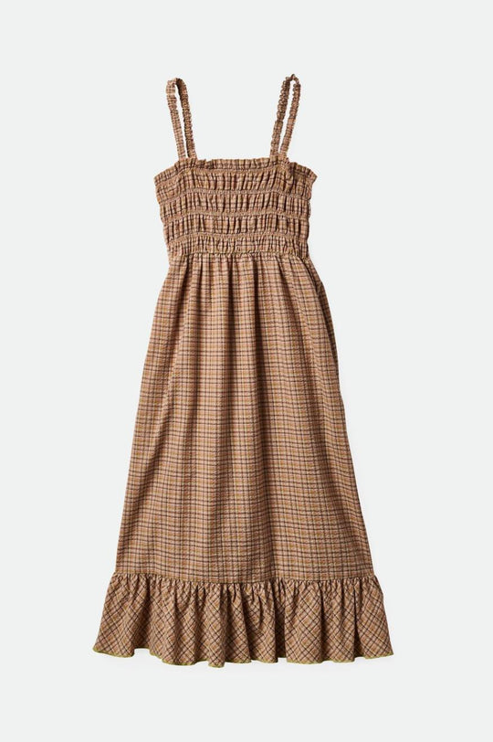 
       Brixton Malta Seersucker Midi Dress - Sand
     