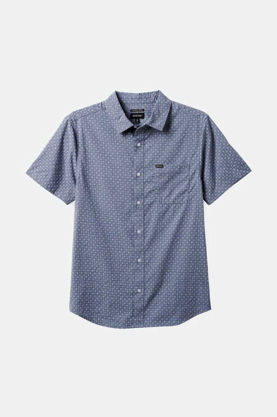 
       Brixton Charter Print S/S Shirt - Flint Stone Blue Micro
     