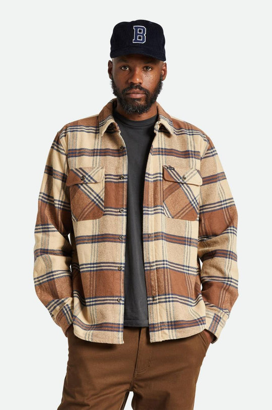 
       Brixton Bowery Heavyweight L/S Flannel - Sand/Bison
     