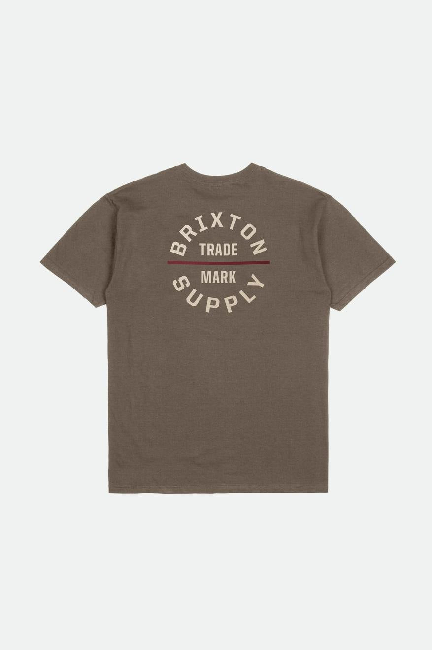 
       Brixton Oath V S/S Standard Tee - Dark Earth/Whitecap/Island Berry
     