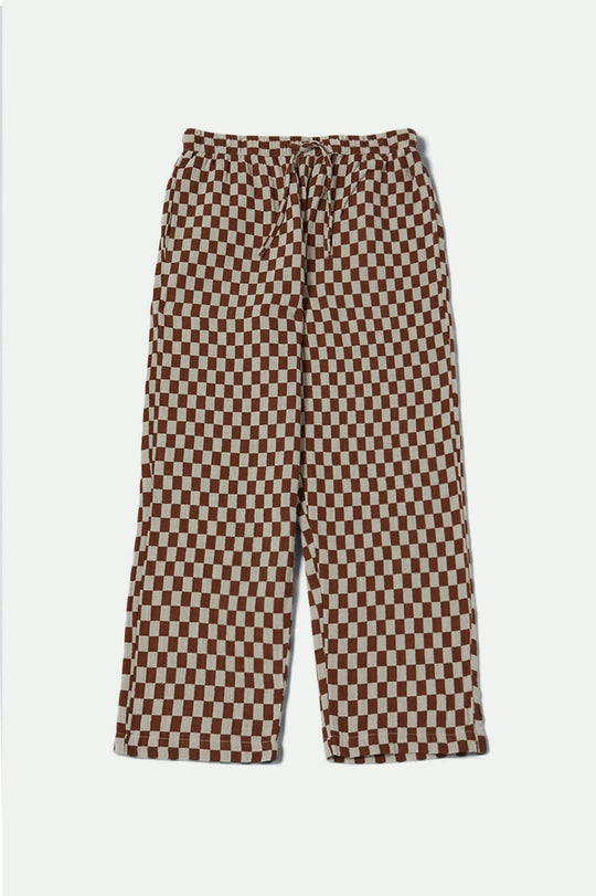 
       Brixton Mykonos Small Check Pant - Sepia
     