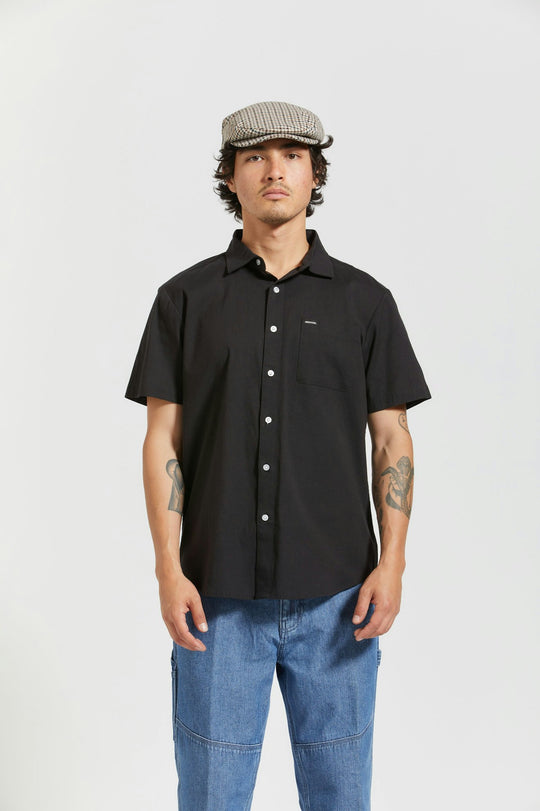 
       Brixton Charter Oxford S/S Woven Shirt - Black
     