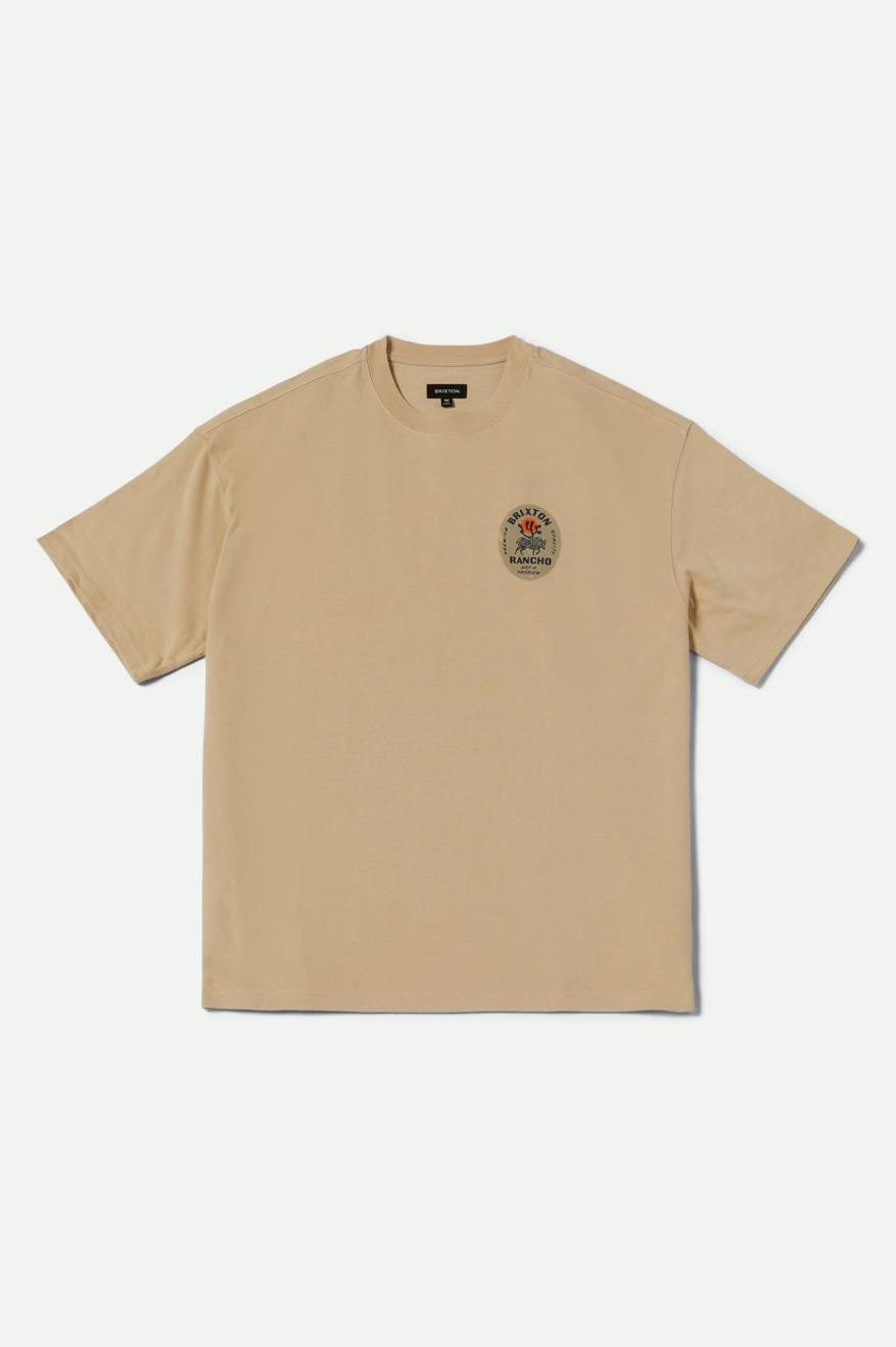 
       Brixton Rancho Heavyweight Relaxed Tee - Cream Classic Wash
     