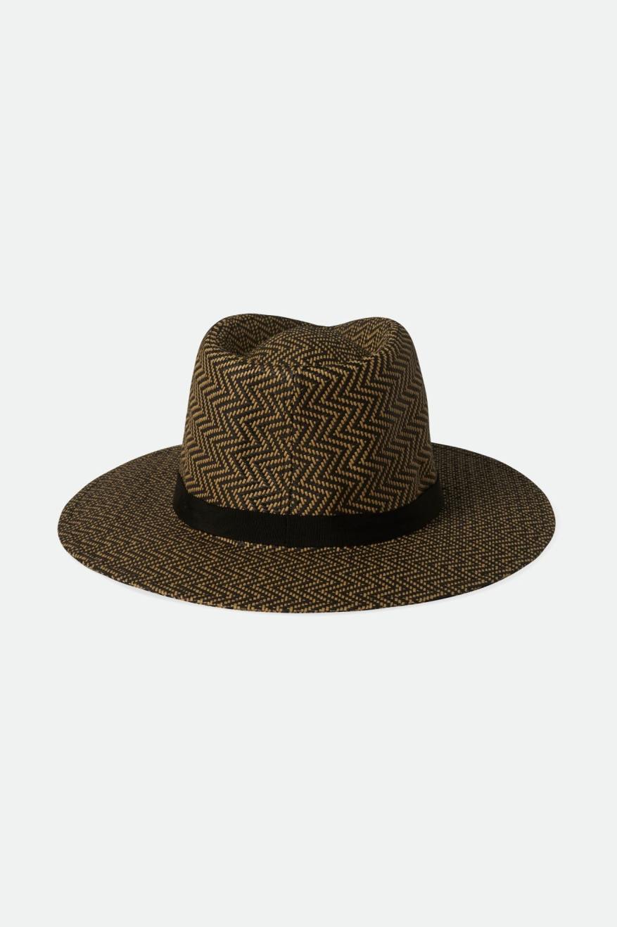 
       Brixton Carolina Straw Packable Hat - Black/Natural
     