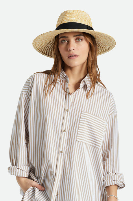 
       Brixton Women&#39;s Joanna Hat - Honey | Front fit
     