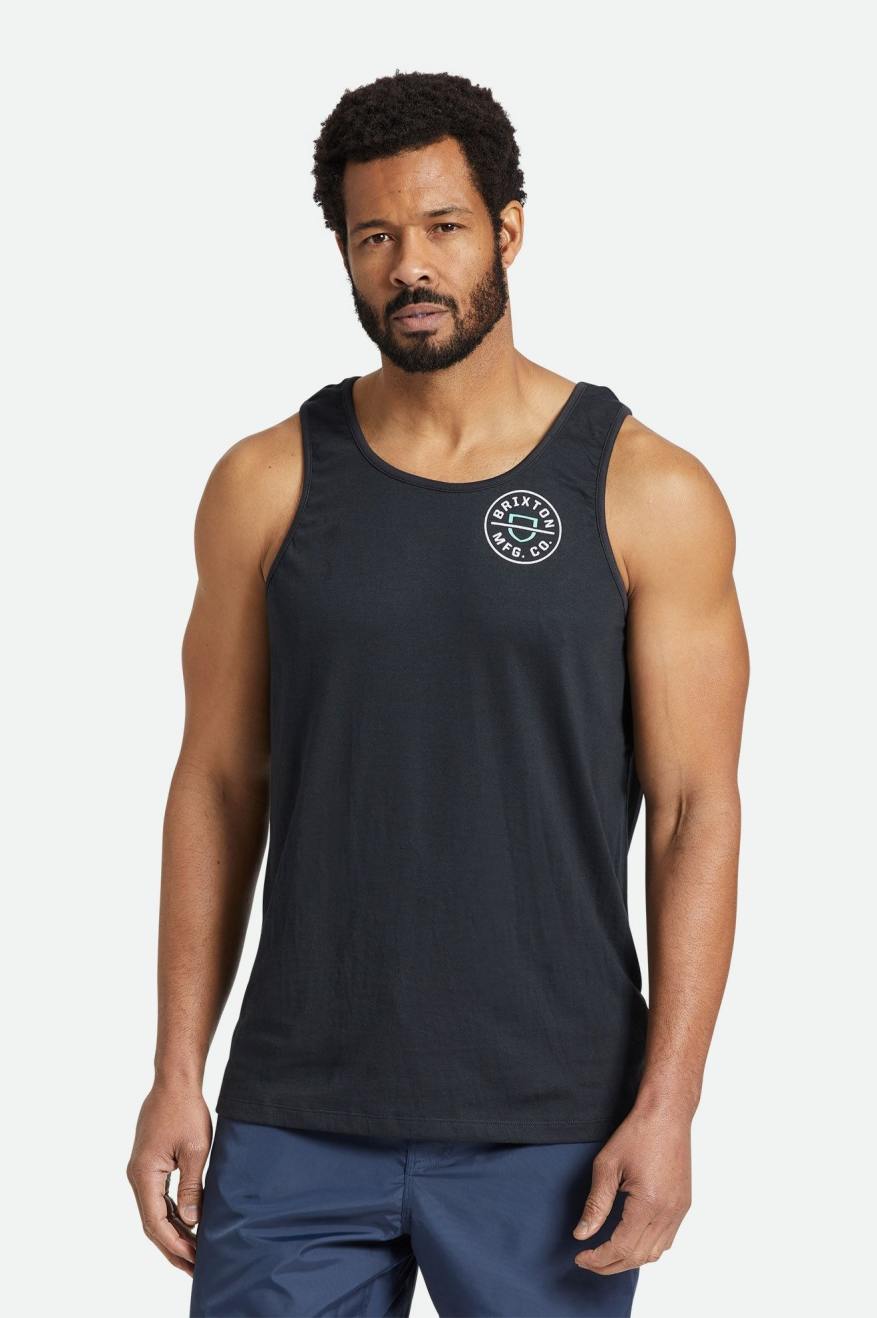 
       Brixton Crest Tank Top - Black/Jade
     