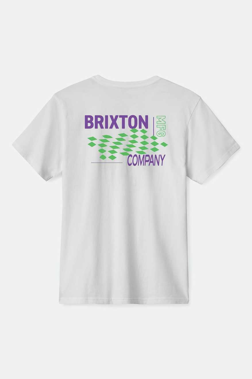 
       Brixton Neon Finish Line S/S Standard T-Shirt - White
     