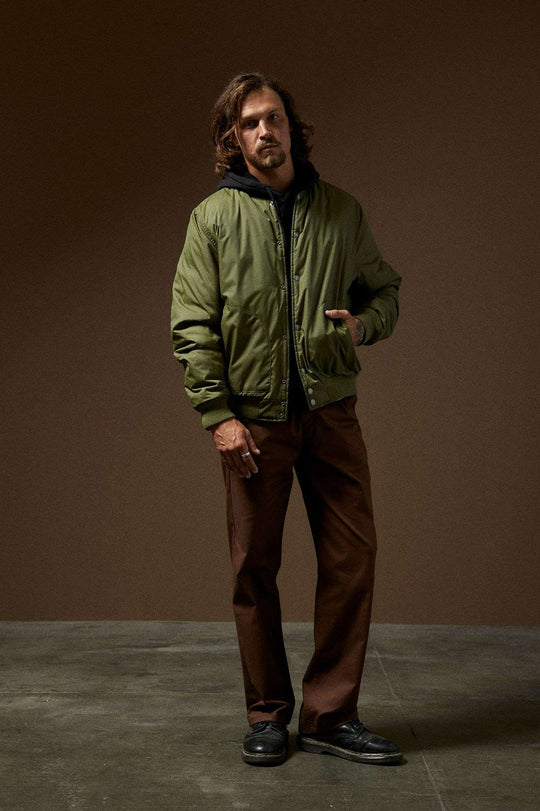 
       Men&#39;s Lifestyle 1 | Dillinger Flight Bomber Jacket - Cypress Green
     