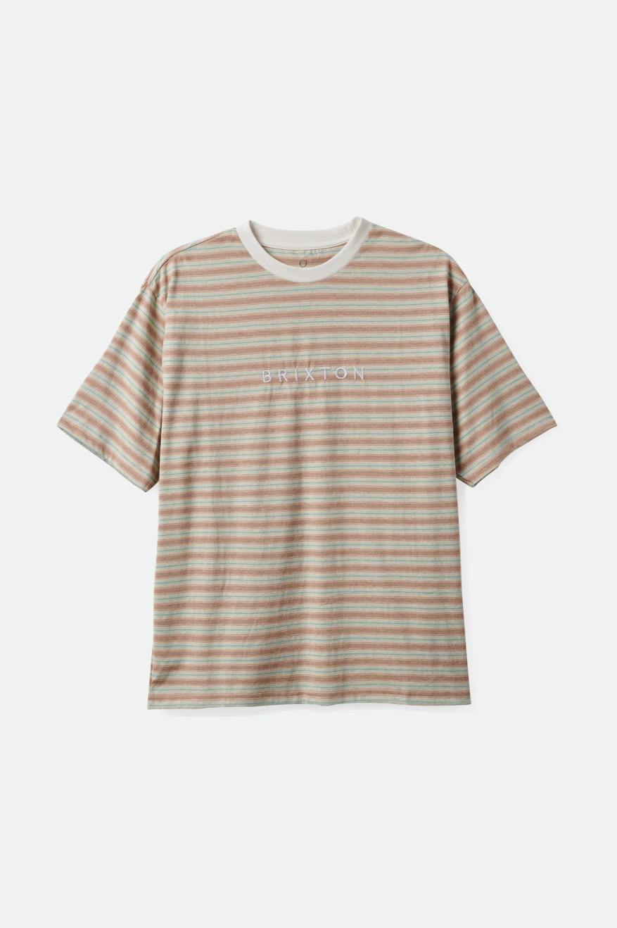 
       Brixton Hilt Alpha Line S/S Tee - Twig/Whitecap/Seafoam
     