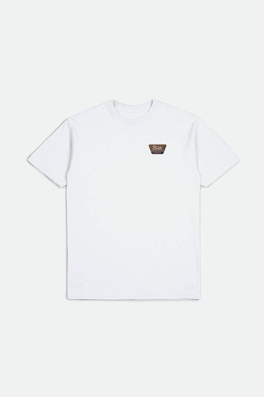 
       Brixton Linwood S/S Standard Tee - White/Sepia/Beige
     