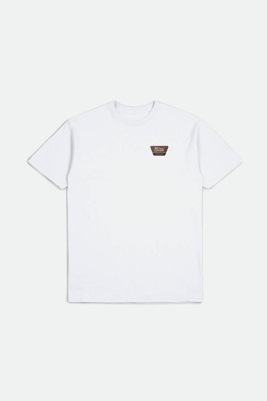 
       Brixton Linwood S/S Standard Tee - White/Sepia/Beige
     