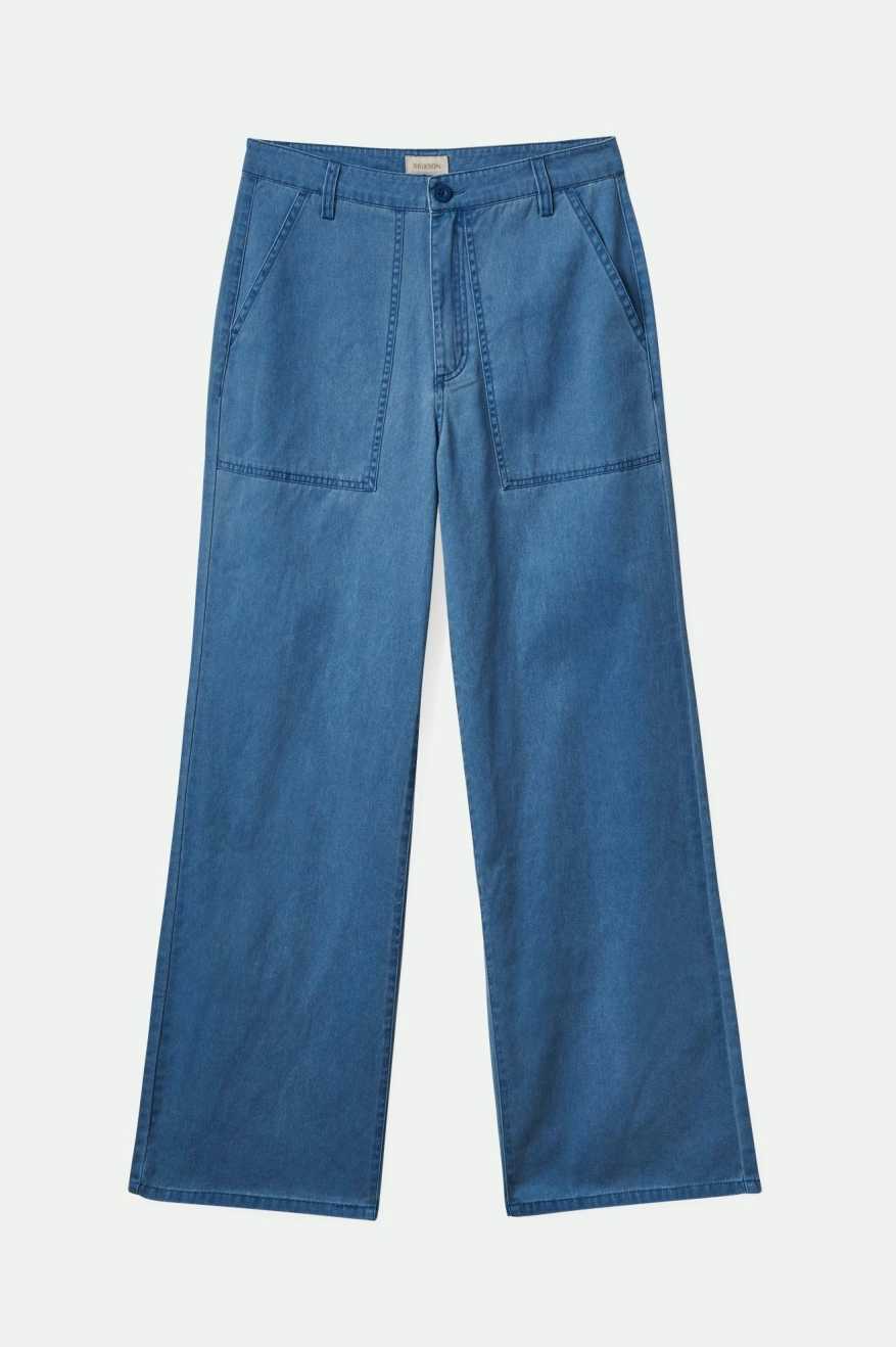 
       Brixton Women&#39;s Vintage Military Lightweight Pant - Deep Sea | Main
     