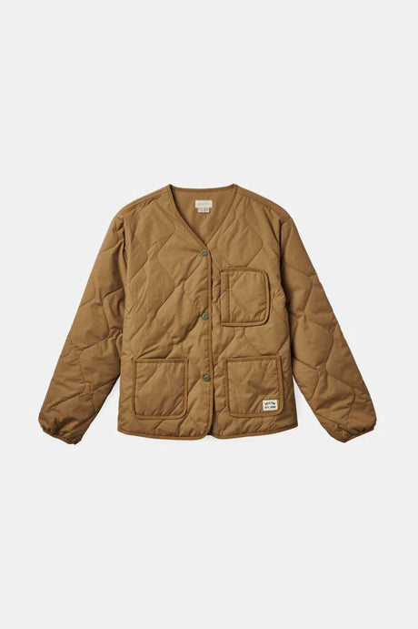 
       Brixton Women&#39;s Delilah Quilted Jacket - Khaki | Main
     