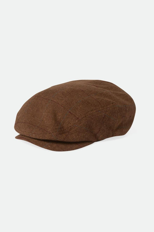 
       Brixton Hooligan Lightweight Flat Cap - Brown/Light Brown
     