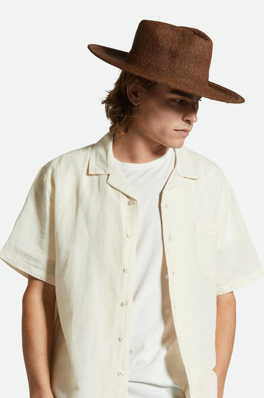 
       Brixton Cohen Straw Cowboy Hat - Dark Earth
     