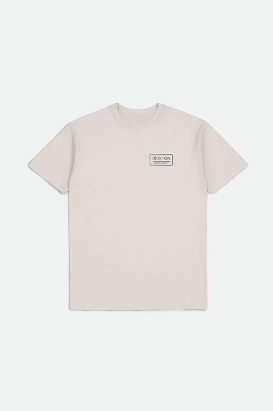 
       Brixton Palmer Proper S/S Standard Tee - Cream/Pacific Blue/Olive Surplus
     