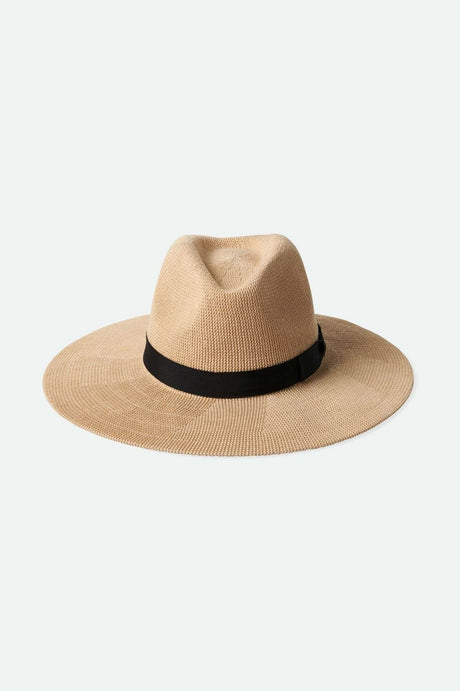 
       Back Laydown Image for Lyons Knit Packable Hat - Dark Tan/Black
     