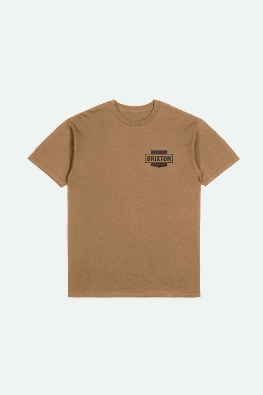 
       Brixton Men&#39;s Osborn S/S Standard T-Shirt - Tobacco Brown Worn Wash | Main
     