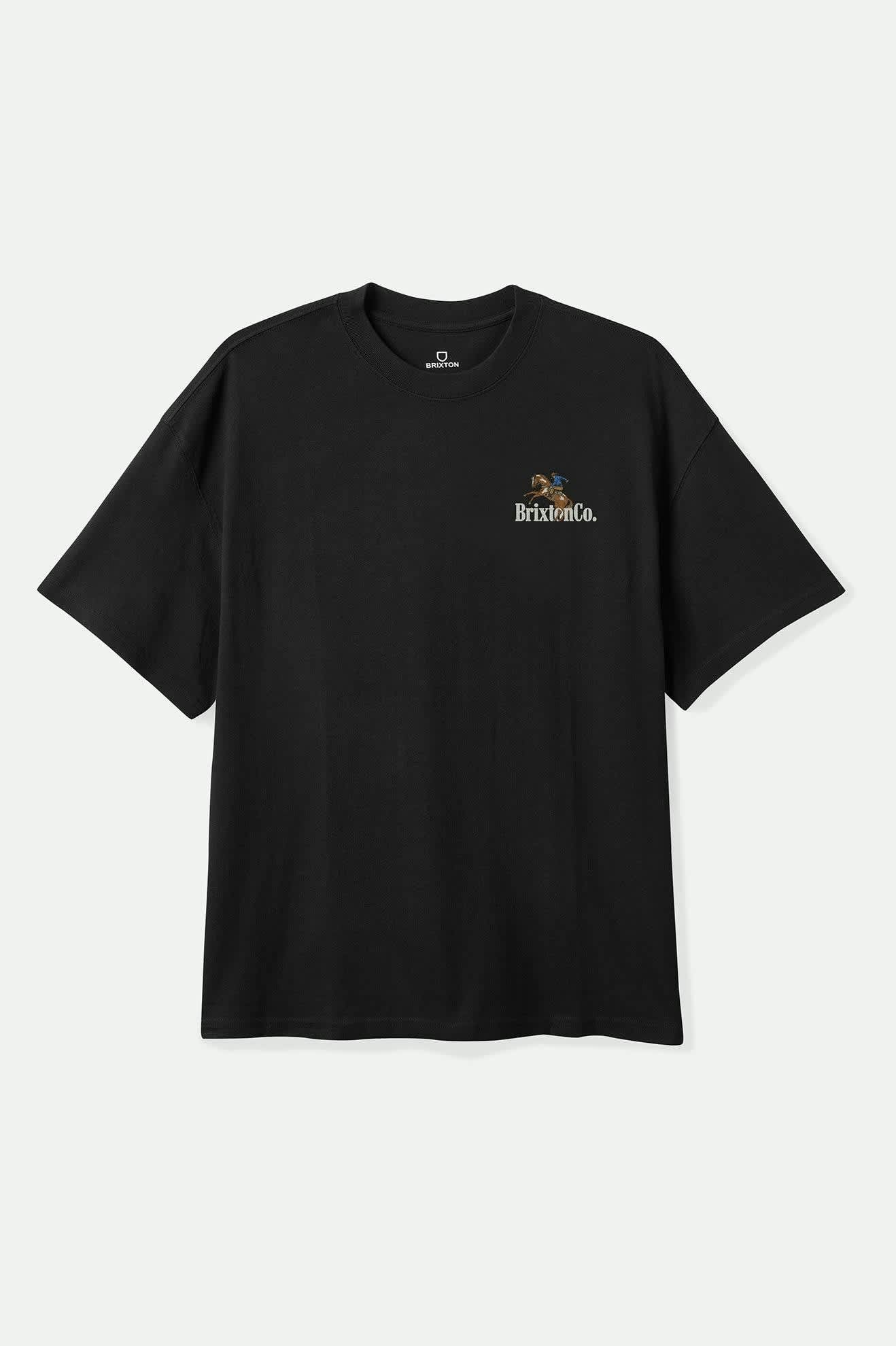 
       Men&#39;s Inwood S/S Standard T-Shirt in the color Black - Front Product View
     