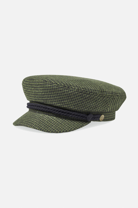 Fiddler Fisherman Cap - Moss/Black