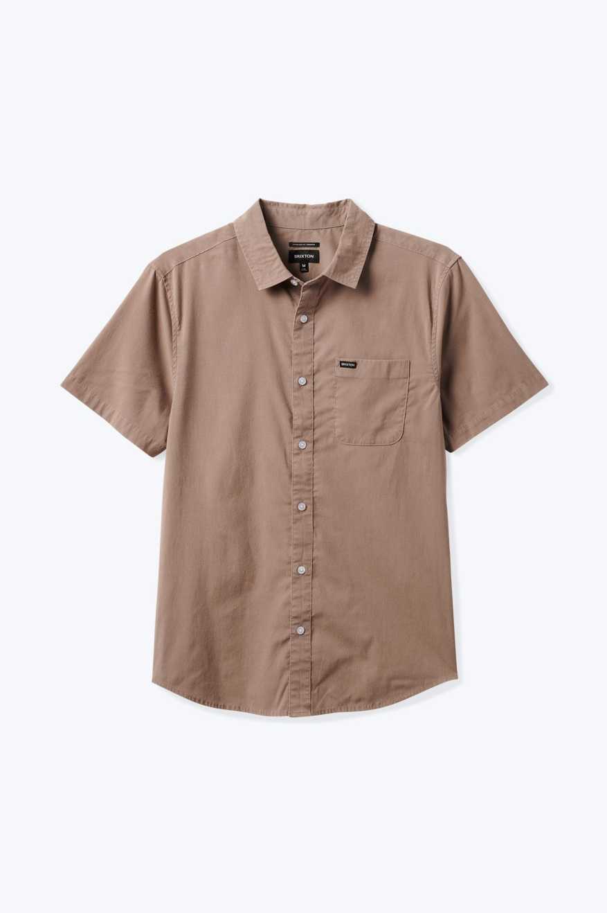 
       Brixton Charter Sol Wash S/S Woven Shirt - Cinder Grey Sol Wash
     