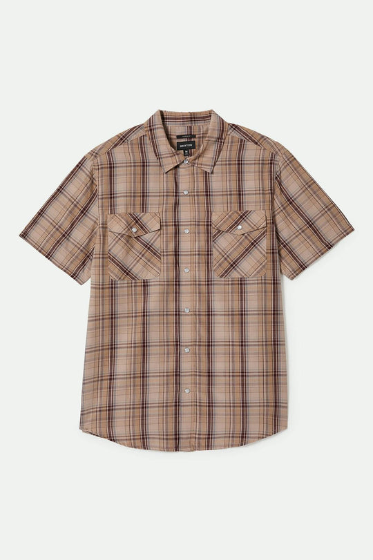 Men's Wayne Western S/S Shirt in the color Western Plaid - Front Product View