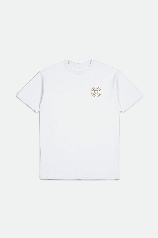 
       Brixton Crest II S/S Standard Tee - White/Olive Surplus
     