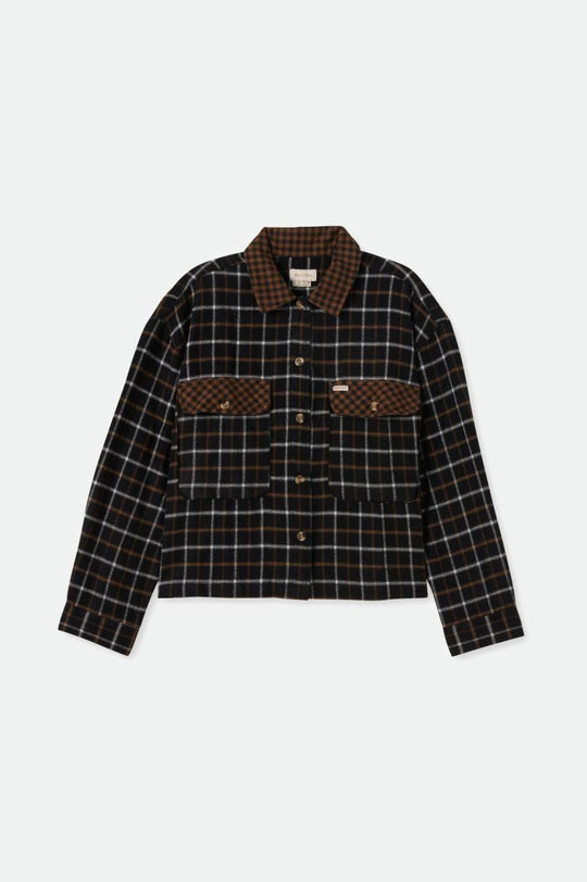 
       Brixton Bowery Women&#39;s L/S Flannel - Black/Bison
     