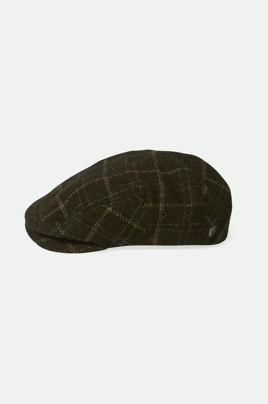 
       Brixton Hooligan Lightweight Flat Cap - Moss/Beige
     