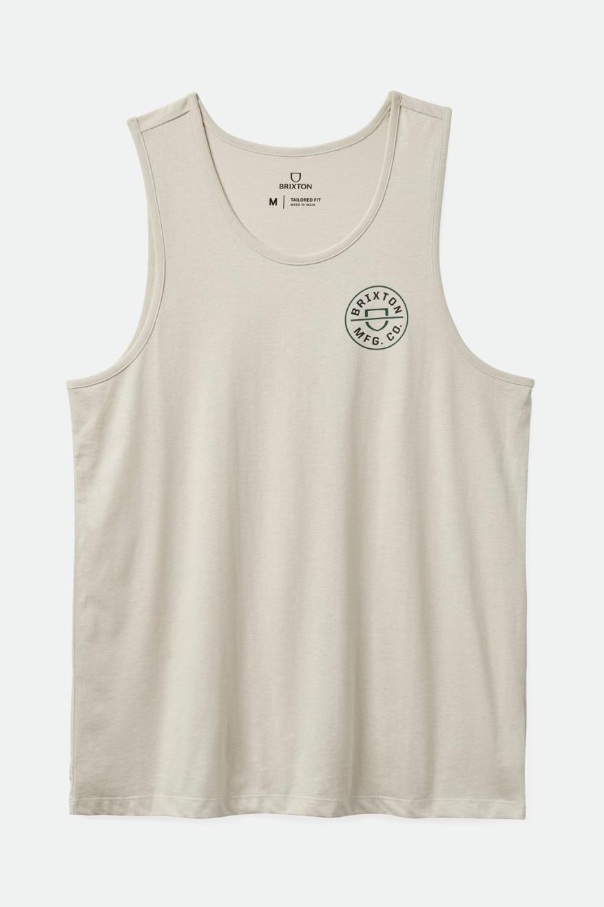 
       Brixton Crest Tank Top - Beige/Trekking Green/Black
     